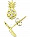 Giani Bernini Cubic Zirconia Pineapple Stud Earrings in 18k Gold-Plated Sterling Silver, Created for Macy's