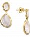 Effy Mother-of-Pearl & Diamond (1/6 ct. t. w. ) Drop Earrings in 14k Gold