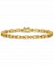 Citrine (8-1/10 ct. t. w. ) & Diamond Accent Link Bracelet in 18k Gold-Plated Sterling Silver