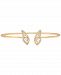 Wrapped Diamond Butterfly Wing Bangle Bracelet (1/6 ct. t. w. ) in 14k Gold, Created for Macy's
