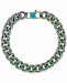 Esquire Men's Jewelry Cuban Link Bracelet in Anodized Stainless Steel, Created for Macy's