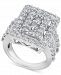 Diamond Square Cluster Ring (4 ct. t. w. ) in 14k White Gold
