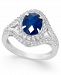 Lab-Created Blue Sapphire (2 ct. t. w. ) and White Sapphire (3/4 ct. t. w. ) in Sterling Silver