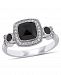 Black and White Diamond (1 1/3 ct. t. w. ) Halo Engagement Ring in 14k White Gold