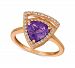 Le Vian Grape Amethyst (1-5/8 ct. t. w. ) & Vanilla Diamond (1/4 ct. t. w. ) Statement Ring in 14k Rose Gold