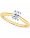 Diamond Oval Solitaire Engagement Ring (1/2 ct. t. w. ) in 14k Gold