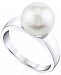 Cultured Freshwater Pearl (10mm) Ring Set in 14k White Gold