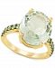 Green Quartz (7-1/2 ct. t. w. ) & Peridot (1/2 ct. t. w. ) Statement Ring in 18k Gold-Plated Sterling Silver
