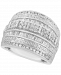 Diamond Wide Band Multi-Row Statement Ring (2 ct. t. w. ) in Sterling Silver