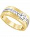 Men's Diamond Square Band (1/2 ct. t. w. ) in 10k Two-Tone Gold