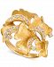 Le Vian Nude Diamond Sculptured Flower Statement Ring (1/2 ct. t. w. ) in 14k Gold