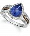 Le Vian Blueberry Tanzanite (2 ct. t. w. ) & Diamond (5/8 ct. t. w. ) Ring in 14k White Gold (Also available in 14K Rose Gold and 14K Gold)