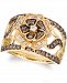 Le Vian Nude Diamond & Chocolate Diamond Flower Statement Ring (7/8 ct. t. w. ) in 14k Gold