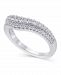 Certified Diamond (5/8 ct. t. w. ) Contour Band in 14K White Gold