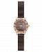 Bcbgmaxazria Ladies Round Brown Genuine Leather Strap Watch, 24mm