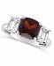 Garnet (2-3/4 ct. t. w. ) and White Topaz (1-3/8 ct. t. w) Ring in Sterling Silver