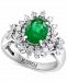 Effy Emerald (1-1/2 ct. t. w. ) & Diamond (7/8 ct. t. w. ) Ring in 14k White Gold