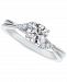 Portfolio by De Beers Forevermark Diamond Round-Cut Twisted Band Engagement Ring (3/4 ct. t. w. ) in 14k White Gold