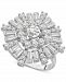 Wrapped in Love Diamond Round & Baguette Cluster Ring (2 ct. t. w. ) in 14k White Gold, Created for Macy's
