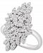 Wrapped in Love Diamond Cluster Statement Ring (1 ct. t. w. ) in 14k White Gold, Created for Macy's