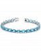 Blue Topaz Link Bracelet (20-3/4 ct. t. w. ) in Sterling Silver