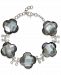 Mother-of-Pearl Clover Link Bracelet in Sterling Silver