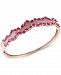 Rosa by Effy Ruby (4-3/8 ct. t. w. ) and Diamond (3/4 ct. t. w. ) Bangle Bracelet in 14k Rose Gold, Created for Macy's