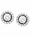 Arabella 14k White Gold Earrings, Cubic Zirconia Round Pave Stud Earrings (2-7/8 ct. t. w. )