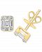 Effy Diamond Baguette Cluster Stud Earrings (3/4 ct. t. w. ) in 14k Gold