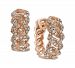 Effy Diamond Interlocking Link Hoop Earrings (1-1/6 ct. t. w. ) in 14k Rose Gold