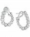 Diamond Spiral Hoop Earrings (1-1/2 ct. t. w. ) in 14k White Gold
