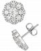 Vanilla Diamond Cluster Stud Earrings (1-3/4 ct. t. w. ) in Platinum