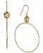 Citrine Hoop Dangle Drop Earrings (3-3/8 ct. t. w. ) in 14k Gold-Plated Sterling Silver
