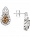 Le Vian Chocolate Diamond (3/8 ct. t. w. ) & Nude Diamond (3/8 ct. t. w. ) Teardrop Cluster Stud Earrings in 14k White Gold