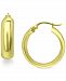Giani Bernini Small Chunky Hoop Earrings in 18k Gold Plated Sterling Silver, 3/4", Created for Macy's