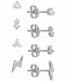 Giani Bernini 4-Pc. Set Cubic Zirconia Multi-Shape Stud Earrings in Sterling Silver, Created for Macy's