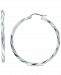 Giani Bernini Twist Hoop Earrings in Sterling Silver, Created for Macy's