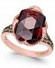 Le Vian Chocolatier Pomegranate Garnet (6-9/10 ct. t. w. ) and Diamond (3/8 ct. t. w. ) Ring in 14k Rose Gold