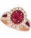 Le Vian Ruby (1-1/5 ct. t. w. ) & Diamond (1-1/4 ct. t. w. ) Ring in 14k Rose Gold