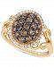 Le Vian Chocolatier Diamond Cluster Ring (1 ct. t. w. ) in 14k Gold