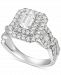 Diamond Emerald-Cut Double Halo Engagement Ring (2 ct. t. w. ) in 14k White Gold