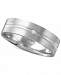 Men's Diamond Accent Polished Band in White Gold