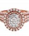 Diamond Oval Multi-Halo Engagement Ring (1-1/2 ct. t. w. ) in 14k Rose Gold