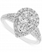 Diamond Teardrop Cluster Halo Engagement Ring (1 ct. t. w. ) in 14k White Gold