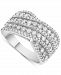 Diamond Multirow Statement Ring (1 ct. t. w. ) in 10k White Gold