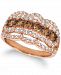 Le Vian Chocolate Diamond (1 ct. t. w. ) & Nude Diamond (1 ct. t. w. ) Ring in 14k Rose Gold