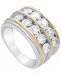 Men's Diamond Two Row Band (3 ct. t. w. ) in 10k Gold & White Gold