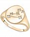 Wrapped Diamond Leo Constellation Ring (1/20 ct. t. w. ) in 10k Gold, Created for Macy's