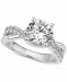 Gia Certified Diamond Twist Shank Engagement Ring (2-1/2 ct. t. w. ) in 14k White Gold