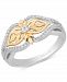Enchanted Disney Fine Jewelry Diamond Anna Ring (1/5 ct. t. w. ) in Sterling Silver & 10k Gold